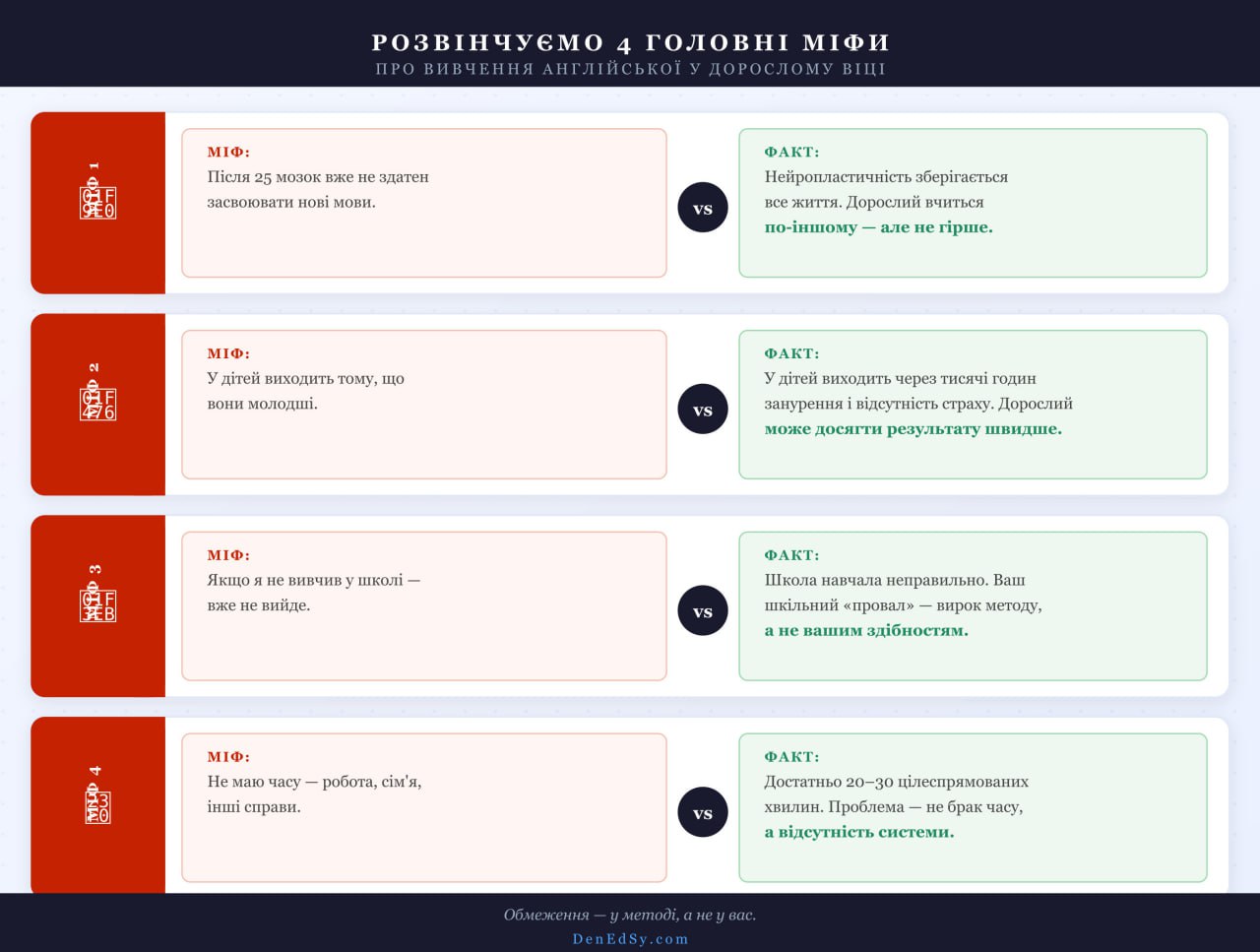 Чи можна вивчити англійську після 30