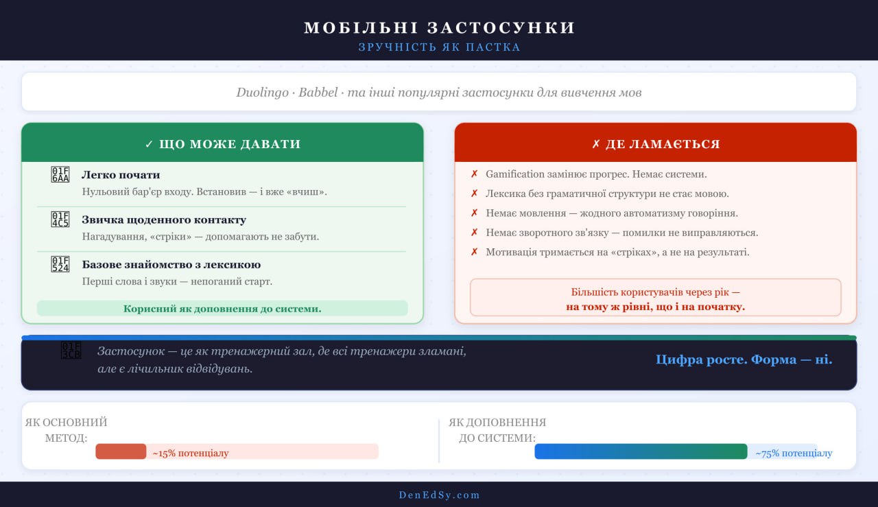Додатки англійської мови: плюси та мінуси